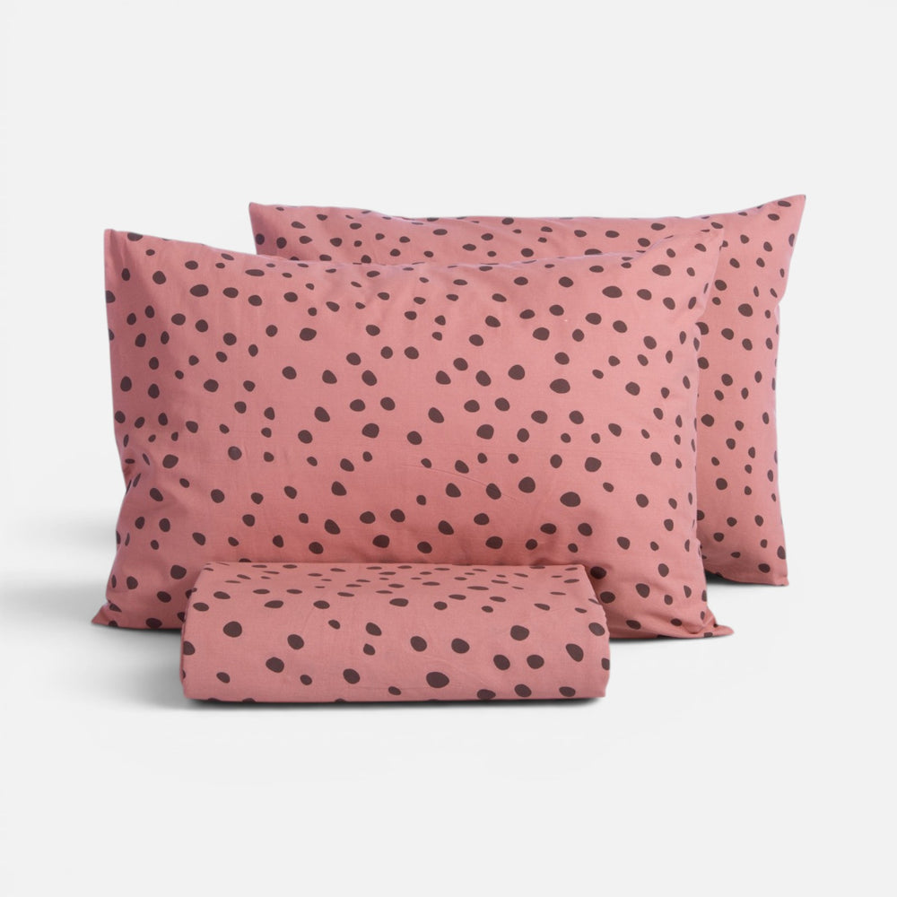 Σετ Παπλωματοθήκη Μονή Ροζ Βαμβακερή Trust Nef-Nef Homeware