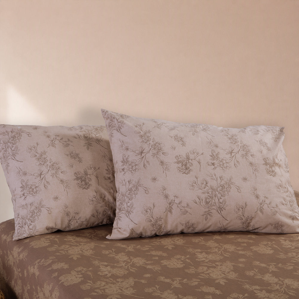 Σετ Παπλωματοθήκη Μονή Εκρού Βαμβακερή Dream Nef-Nef Homeware