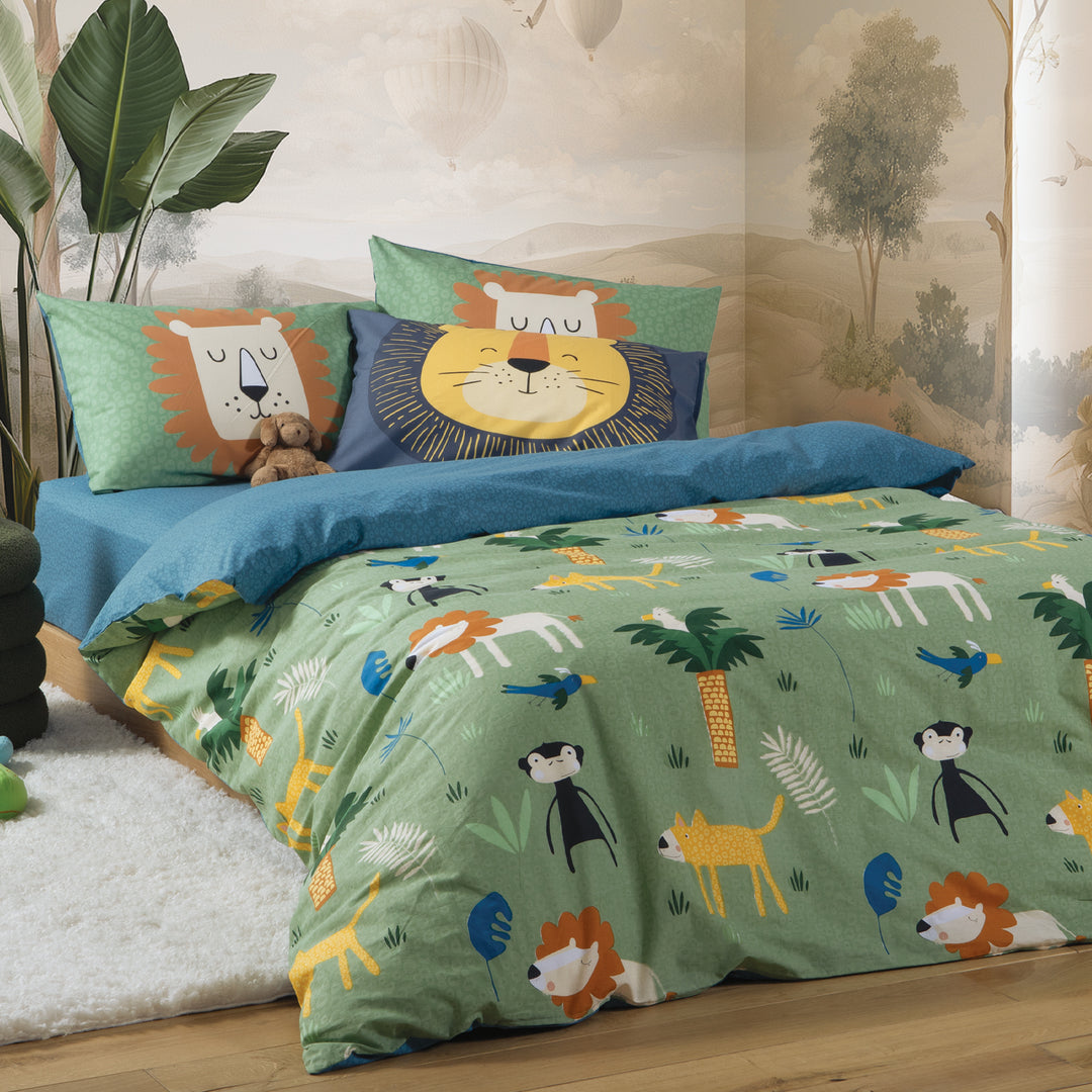 Σετ Σεντόνια Μονά Πράσινο Jungle Mania Nef-Nef Homeware