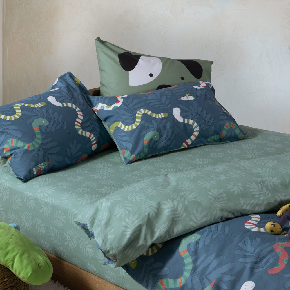 Σετ Σεντόνια Μονά με Λάστιχο Μπλε Warms Nef-Nef Homeware