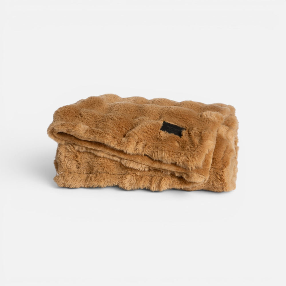 Κουβέρτα Καναπέ Fleece Κάμελ Reality Nef-Nef Homeware