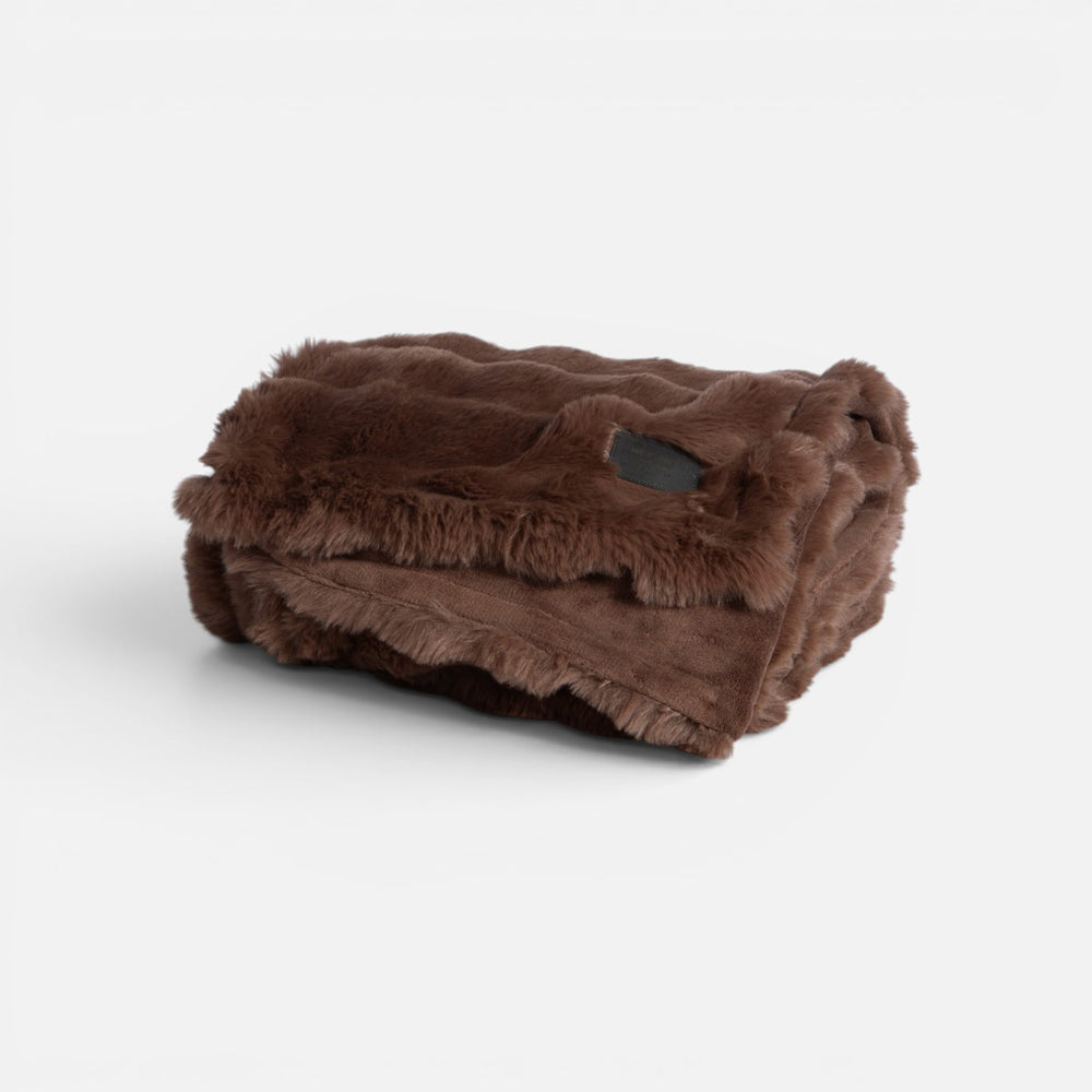 Κουβέρτα Καναπέ Fleece Καφέ Reality Nef-Nef Homeware