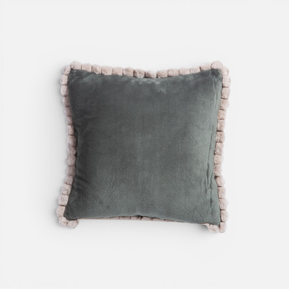 Μαξιλάρι Διακοσμητικό Πράσινο με Pom-Pom Pompozia Nef-Nef Homeware
