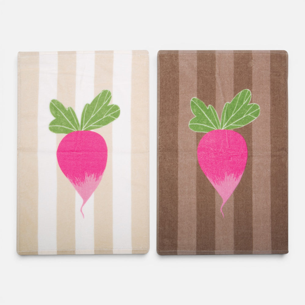 Ποτηρόπανο Βελουτέ Καφέ Radish Nef-Nef Homeware