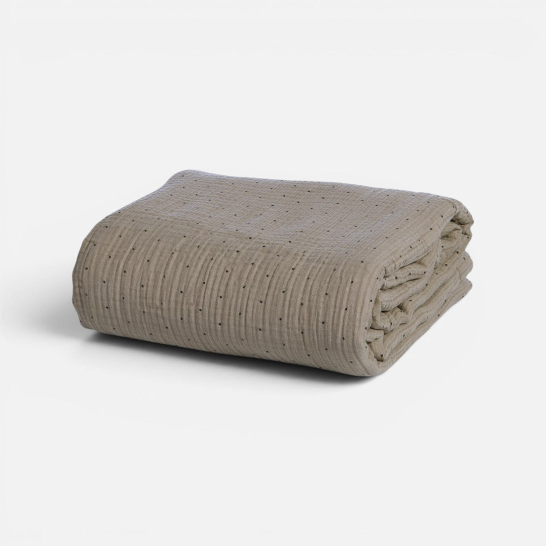 Σετ Παπλωματοθήκη Μονή Μόκα Dots Nef-Nef Homeware