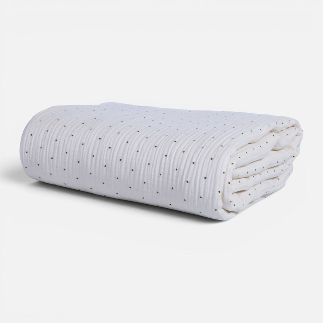 Σετ Παπλωματοθήκη Μονή Εκρού Dots Nef-Nef Homeware