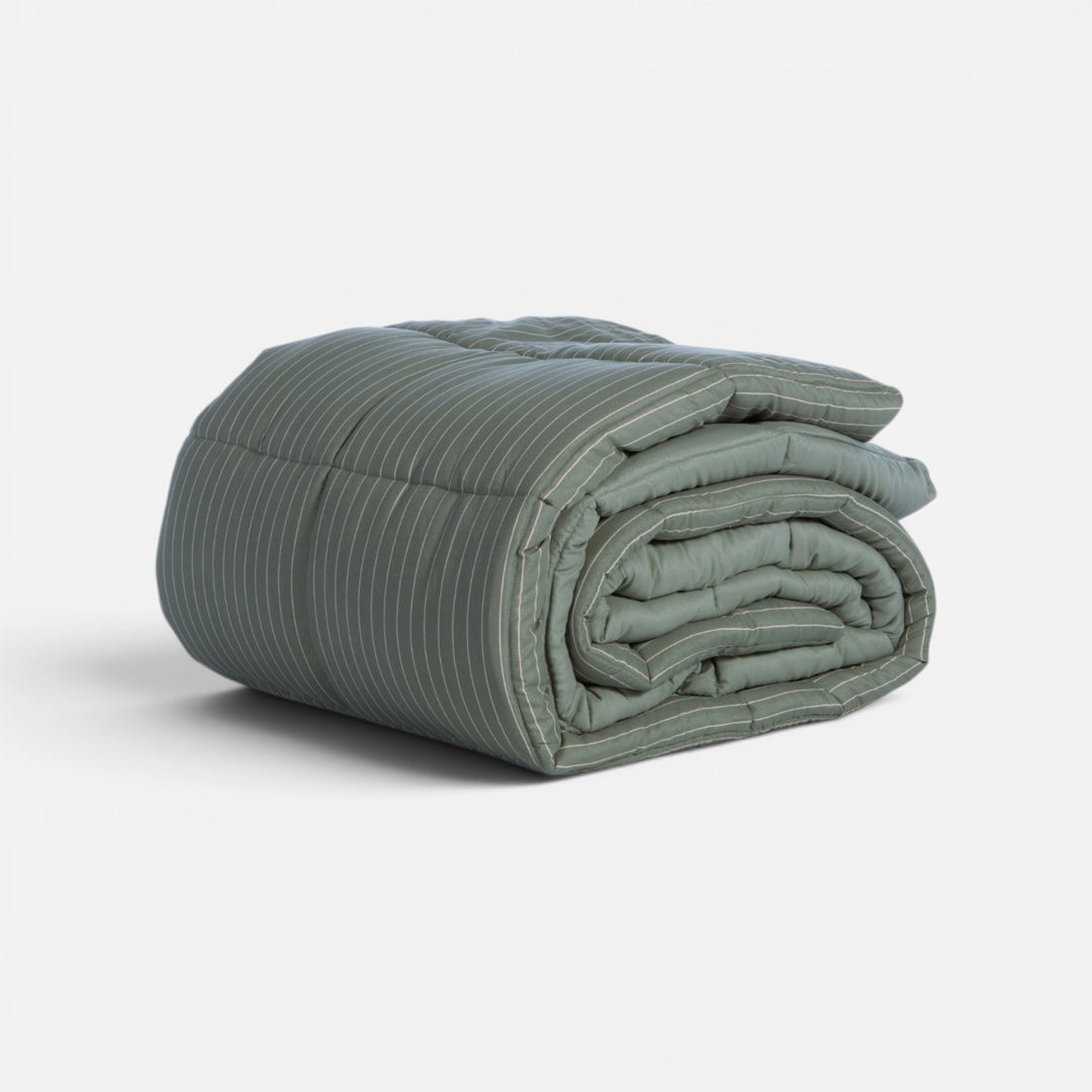 Πάπλωμα Μονό Πράσινο Ριγέ Chroma Nef-Nef Homeware