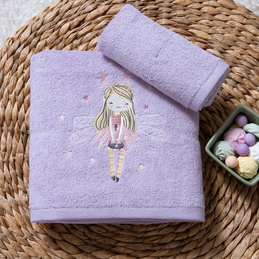 Πετσέτες Σετ 2Τμχ Λιλά Fairy Tale Nef-Nef Homeware