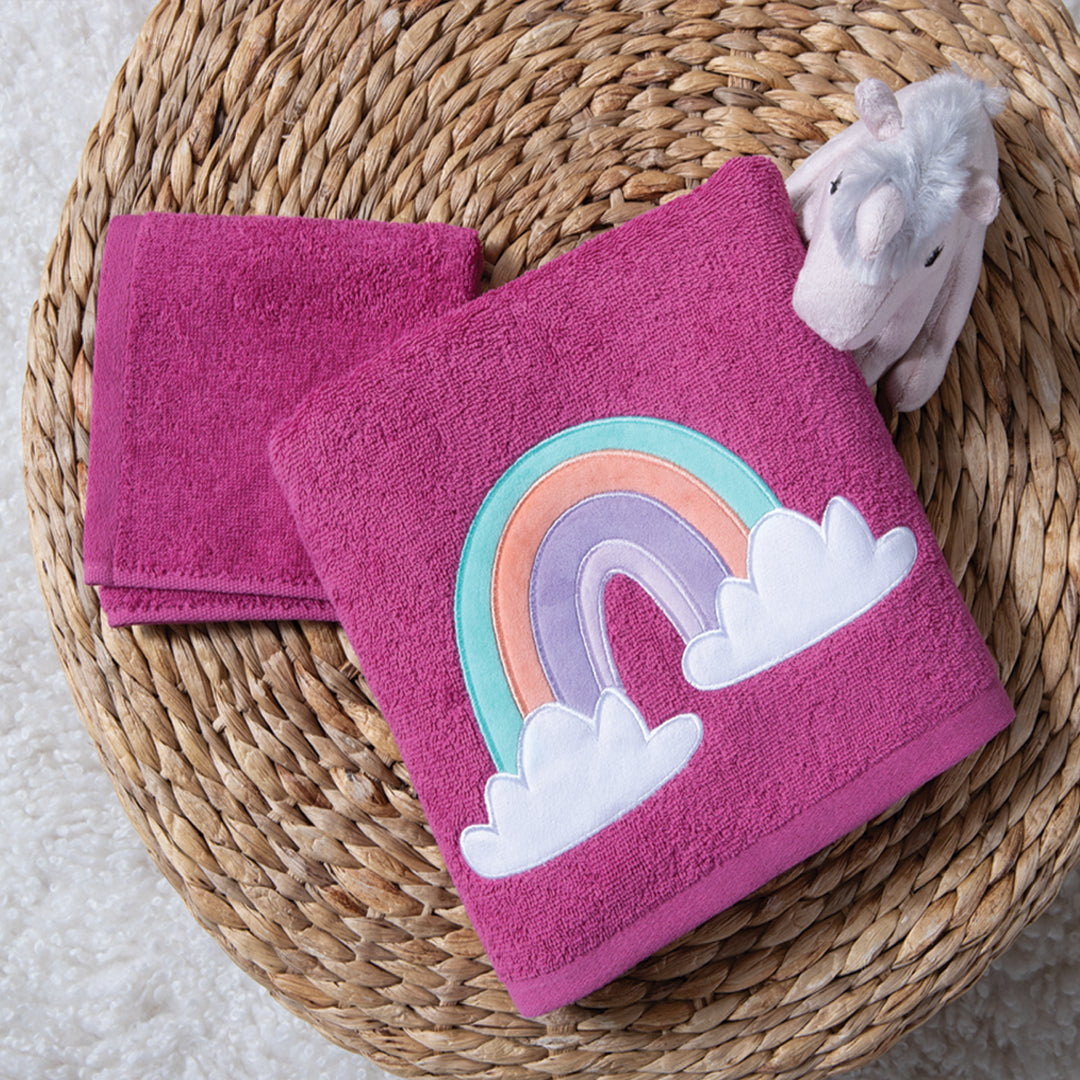 Πετσέτες Σετ 2Τμχ Ροζ Rainbow Mood Nef-Nef Homeware