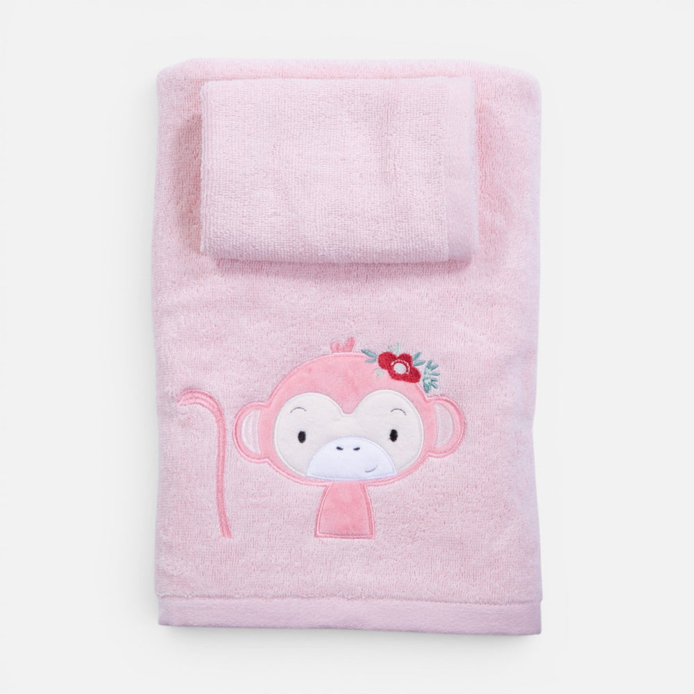 Πετσέτες Σετ 2Τμχ Ροζ Wild & Sweet Nef-Nef Homeware