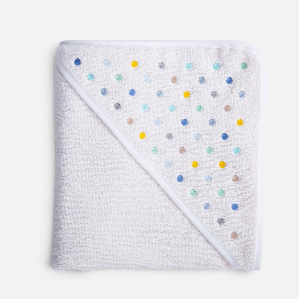 Κάπα Βρεφική Εκρού-Μπλε Dots Nef-Nef Homeware
