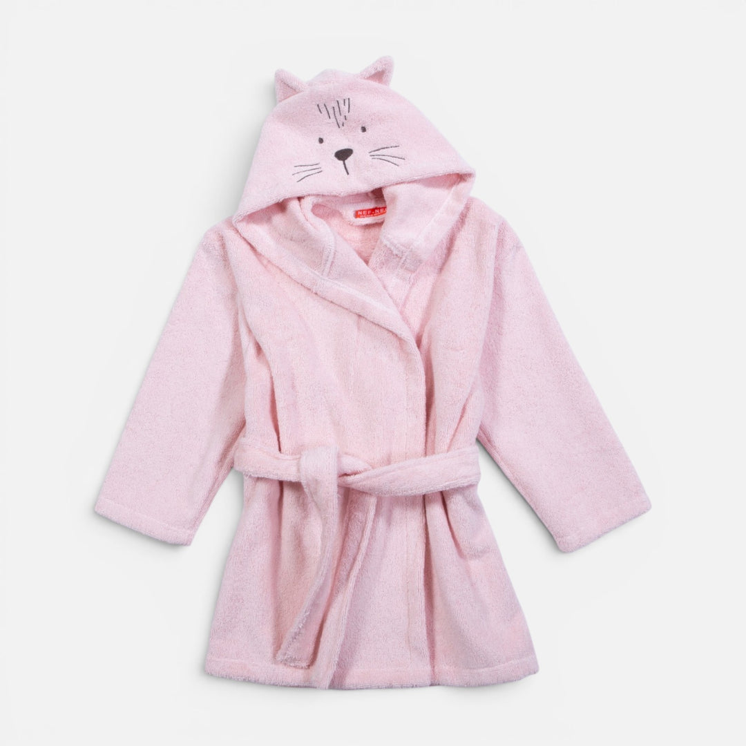 Μπουρνούζι Βρεφικό Ροζ Cats are Perfect Nef-Nef Homeware