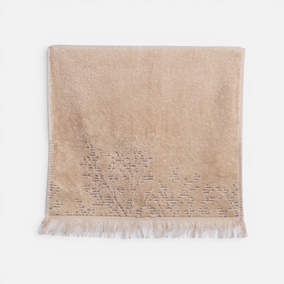 Πετσέτα Σώματος Μπεζ με Κρόσσι Saron Nef-Nef Homeware