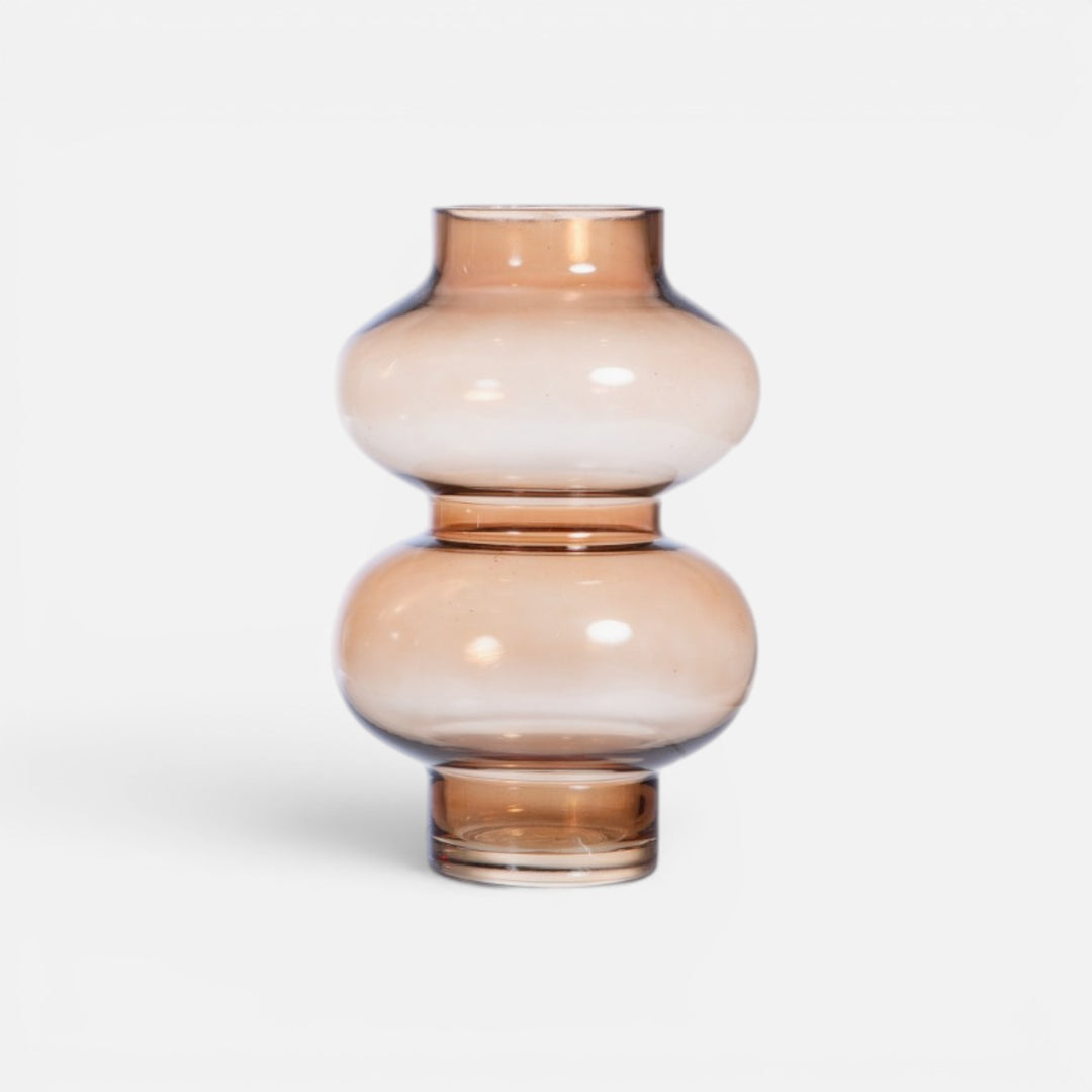 Γυάλινο Βάζο Διακοσμητικό Καφέ Omni Nef-Nef Homeware