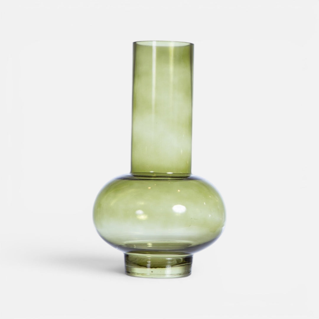 Γυάλινο Βάζο Διακοσμητικό Πράσινο Veggera Nef-Nef Homeware