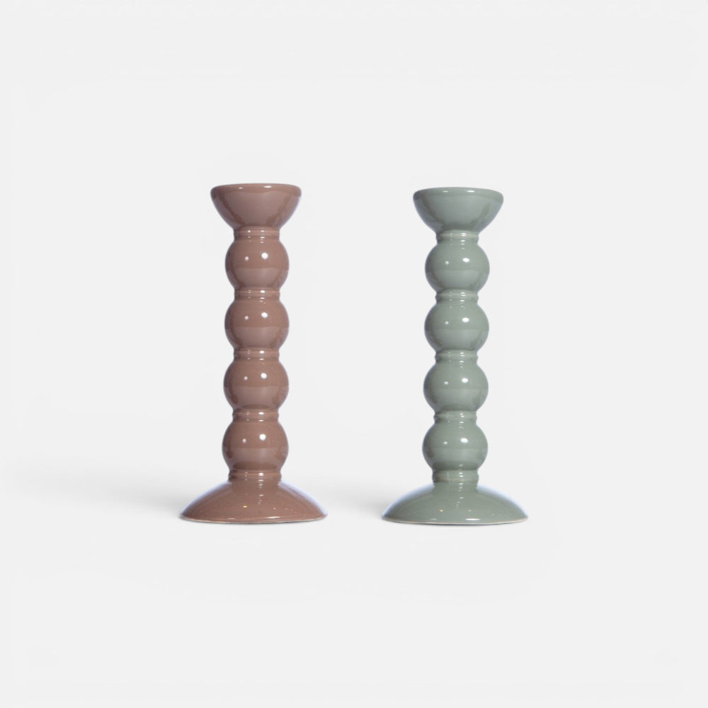 Κηροπήγιο Κεραμικό Καφέ Soil Nef-Nef Homeware