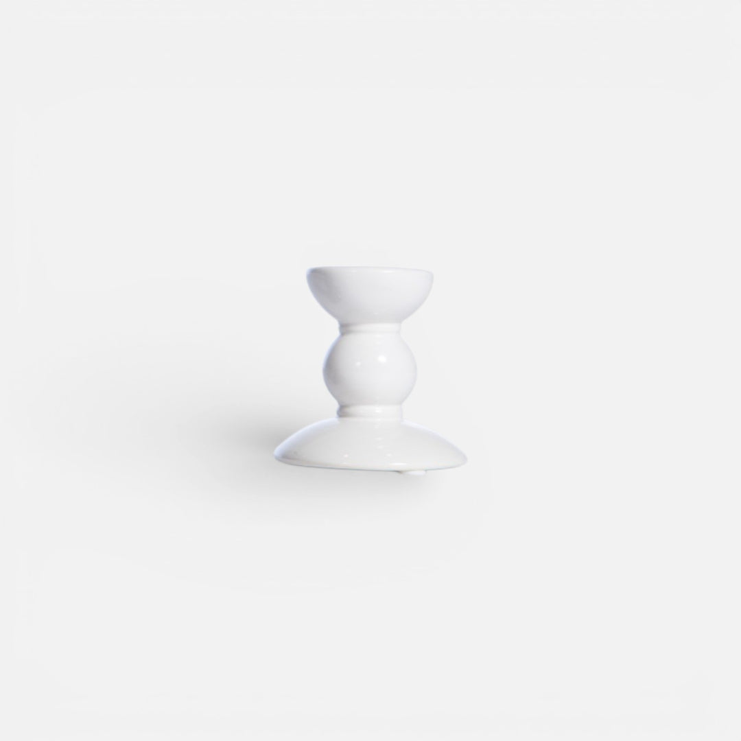 Κηροπήγιο Κεραμικό Λευκό Lift Nef-Nef Homeware