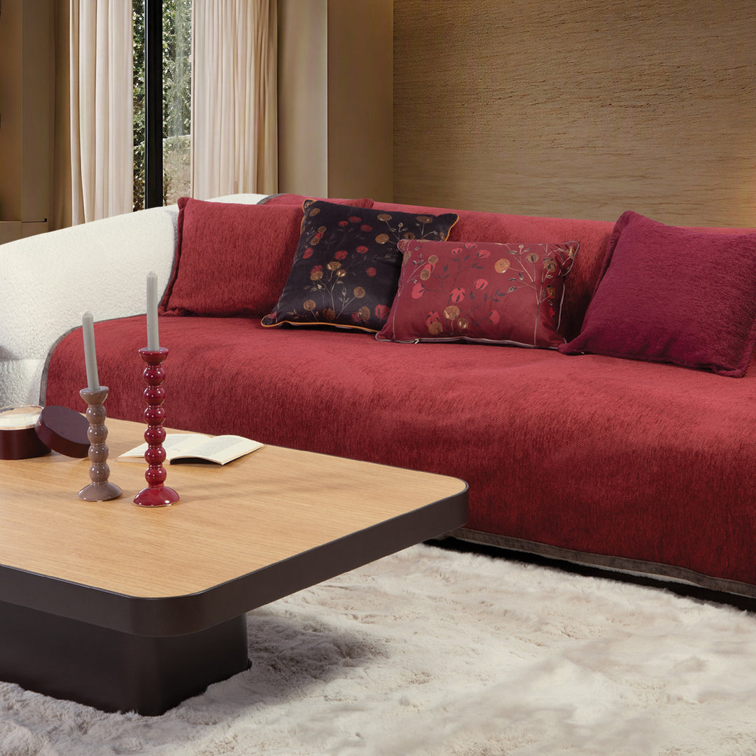 Ριχτάρι Τριθέσιου Καναπέ Μπορντό Tanger Nef-Nef Homeware