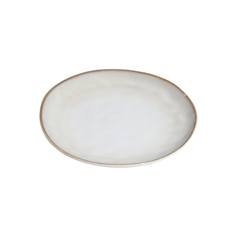 Πιάτο Ρηχό Εκρού Πορσελάνινο 21cm Ivory Estia