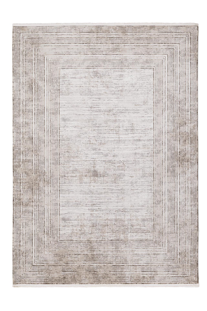 Χαλί Hermes της Royal Carpet σε εκρού, σε ολόκληρη όψη, με προσεγμένο σχέδιο της σειράς και εμφανή υφή επιφάνειας.