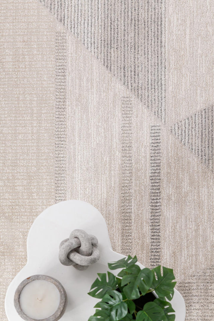 Μοντέρνο Χαλί Κρεμ Πολυεστερικό Solid Royal Carpet 2.00X2.50 (1409)