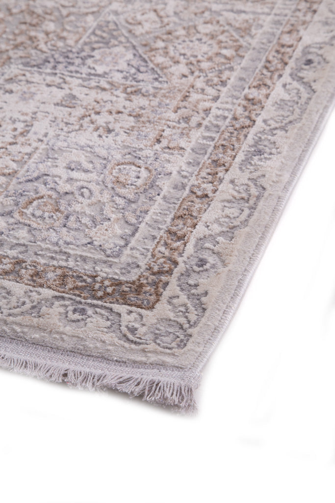 Vintage Χαλί Γκρι-Μπεζ Πολυεστερικό Allure Royal Carpet 1.60X2.30 (16652)