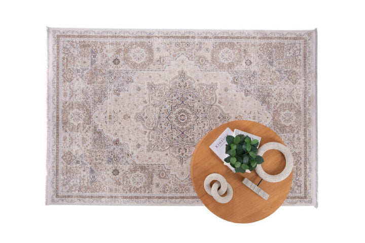 Vintage Χαλί Γκρι-Μπεζ Πολυεστερικό Allure Royal Carpet 1.60X2.30 (16652)