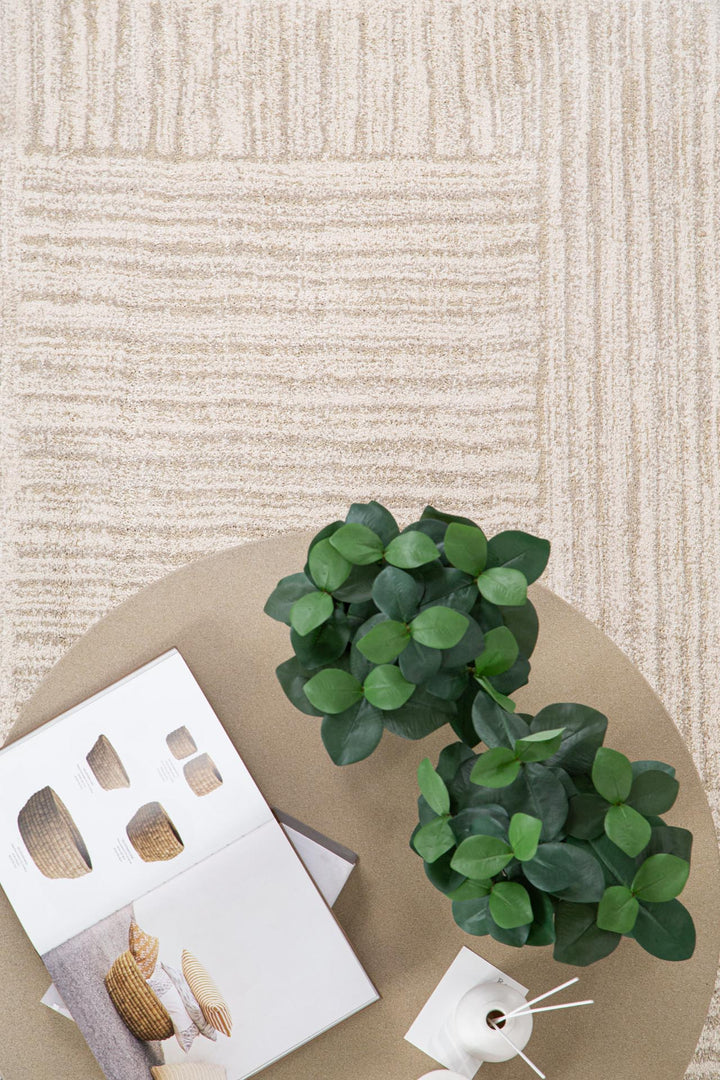 Μοντέρνο Χαλί Λευκό Πολυεστερικό Solid Royal Carpet 1.60X2.30 (1760)