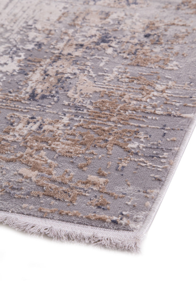 Vintage Στρογγυλό Χαλί Γκρι-Μπεζ Πολυεστερικό Allure Royal Carpet 1.60X1.60 (20175)