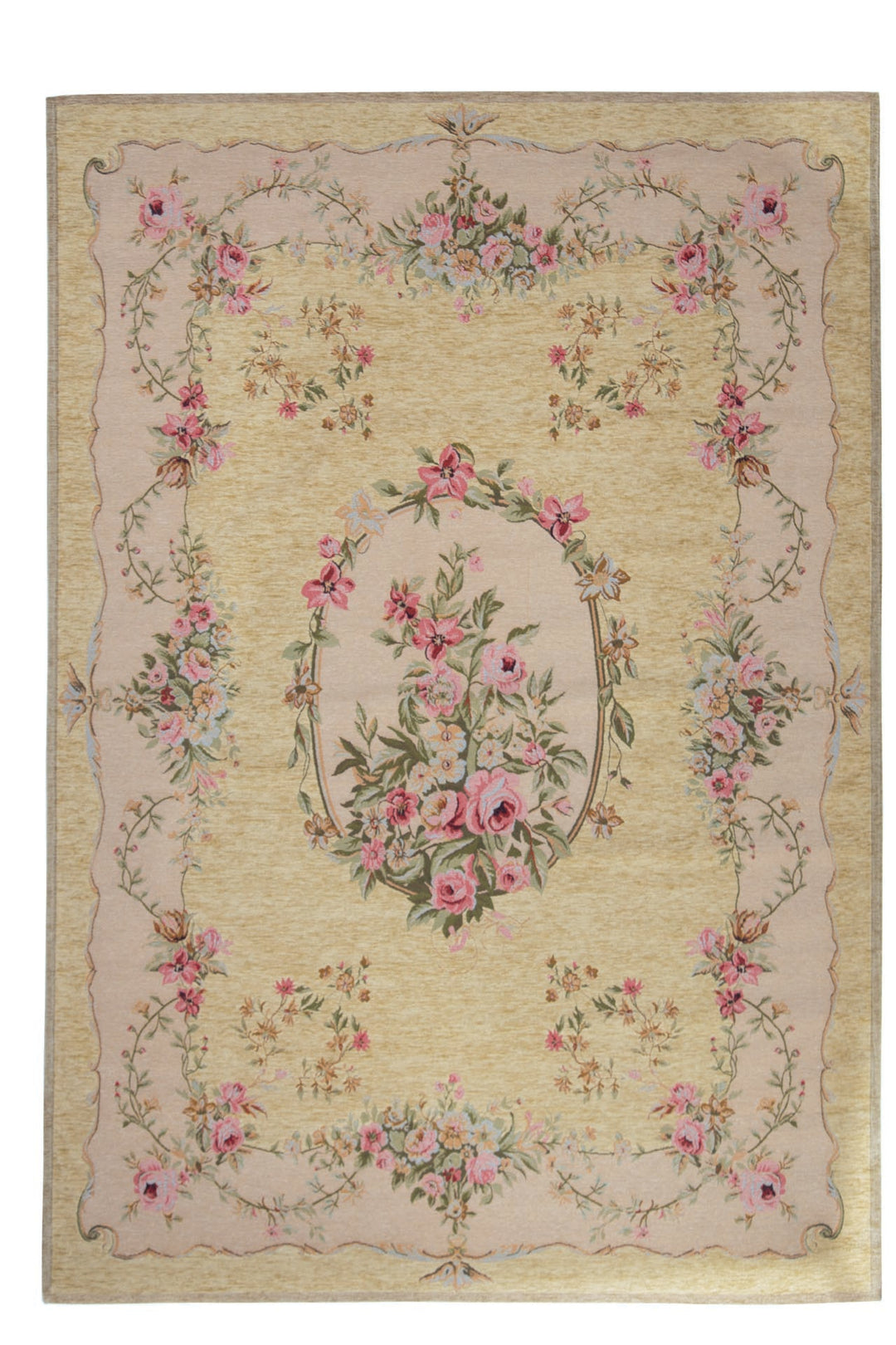 Χαλί Αντιολισθητικό Φλοράλ Μπεζ Canvas Classic Royal Carpet (204J)