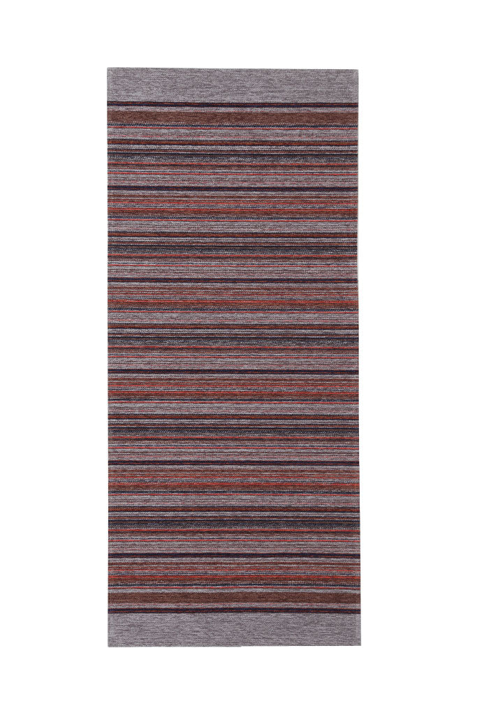 Χαλί Αντιολισθητικό Ριγέ Μπεζ-Κεραμυδί Laos Royal Carpet 0.75Χ1.60