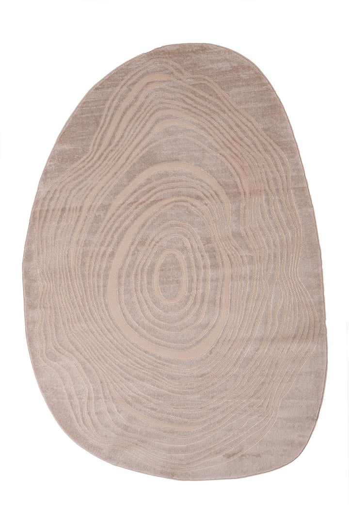 Μοντέρνο Χαλί Μπεζ Πολυεστερικό Organic Shape Royal Carpet 1.33X1.90