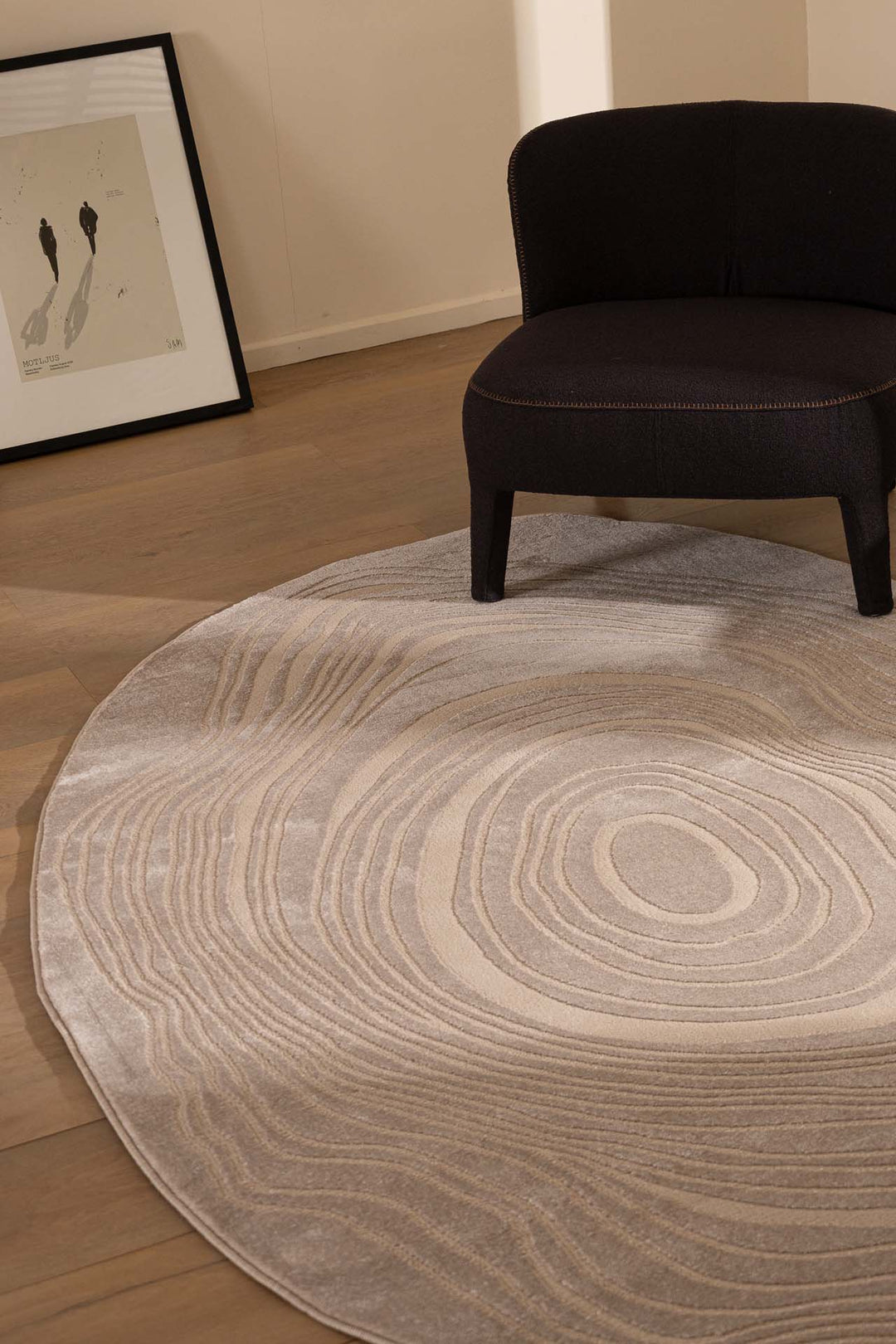 Μοντέρνο Χαλί Μπεζ Πολυεστερικό Organic Shape Royal Carpet 1.60X2.30