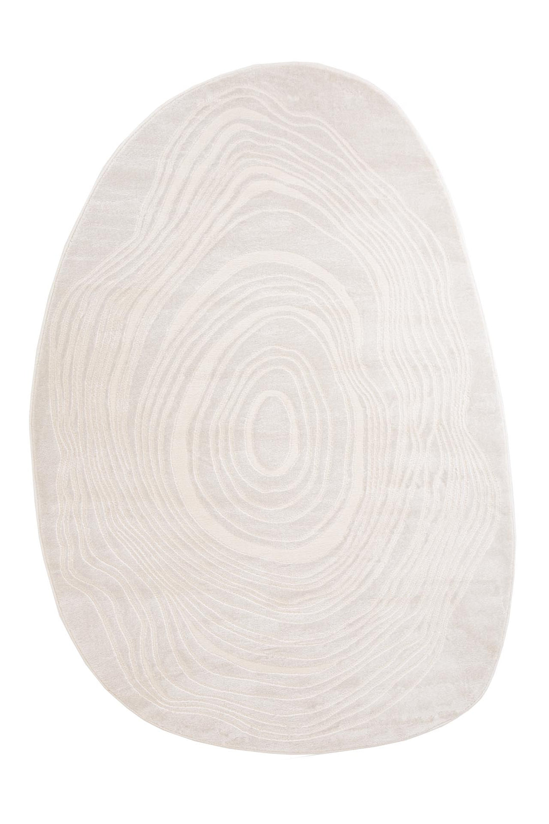 Μοντέρνο Χαλί Εκρού Πολυεστερικό Organic Shape Royal Carpet 1.33X1.90