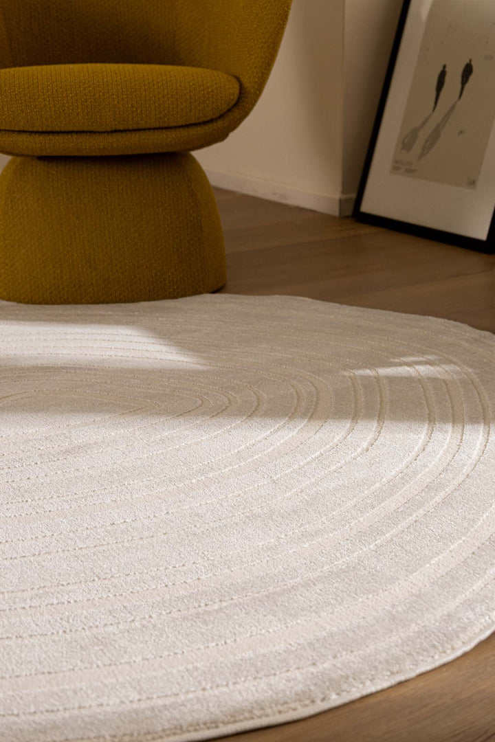 Μοντέρνο Χαλί Εκρού Πολυεστερικό Organic Shape Royal Carpet 2.00X2.90