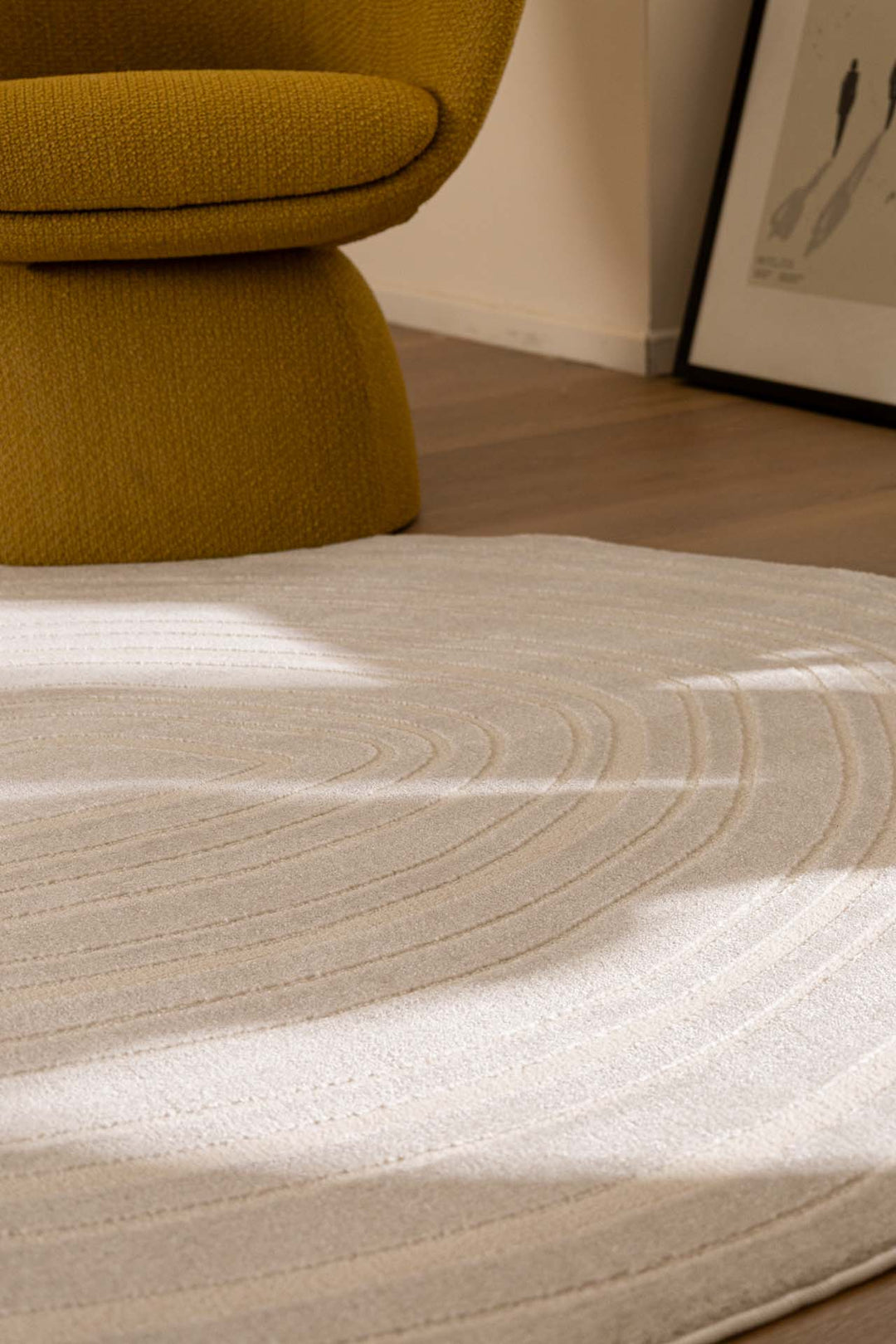 Μοντέρνο Χαλί Εκρού Πολυεστερικό Organic Shape Royal Carpet 2.00X2.90