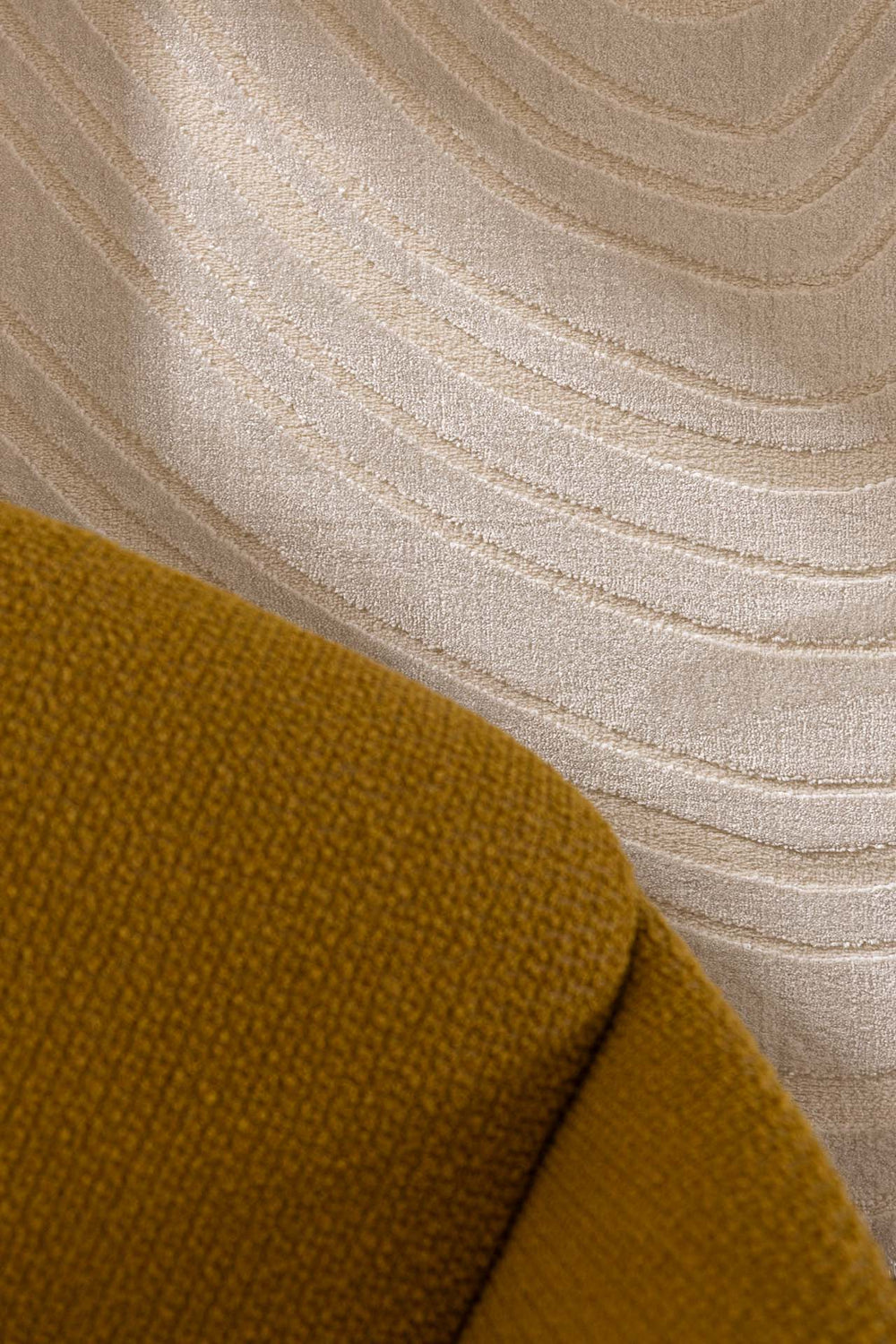 Μοντέρνο Χαλί Εκρού Πολυεστερικό Organic Shape Royal Carpet 2.00X2.90