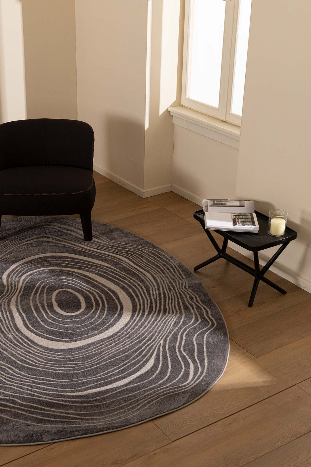 Μοντέρνο Χαλί Γκρι Πολυεστερικό Organic Shape Royal Carpet 2.00X2.90