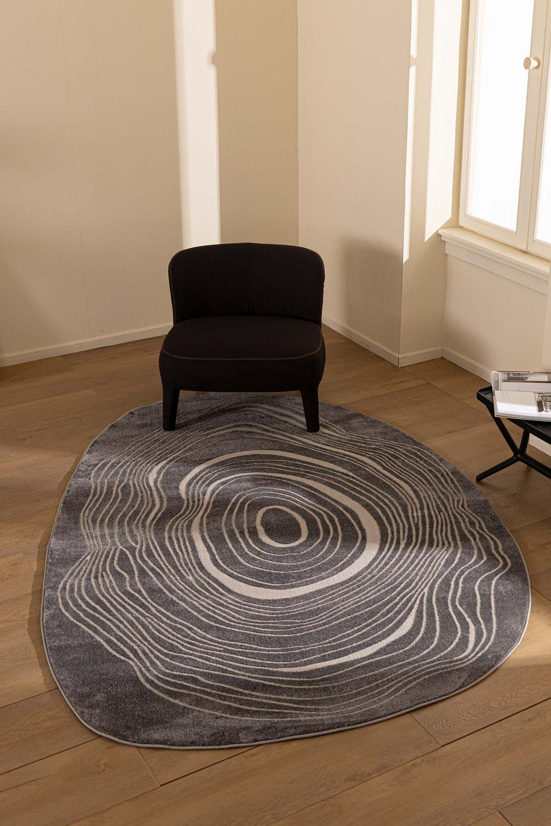 Μοντέρνο Χαλί Γκρι Πολυεστερικό Organic Shape Royal Carpet 1.33X1.90