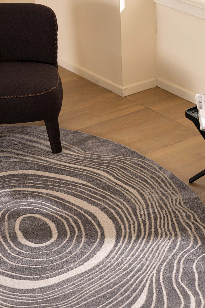 Μοντέρνο Χαλί Γκρι Πολυεστερικό Organic Shape Royal Carpet 1.60X2.30