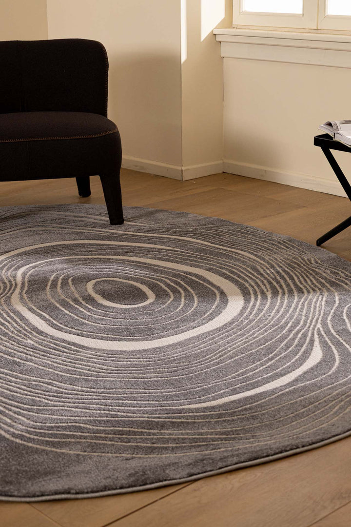 Μοντέρνο Χαλί Γκρι Πολυεστερικό Organic Shape Royal Carpet 2.00X2.90