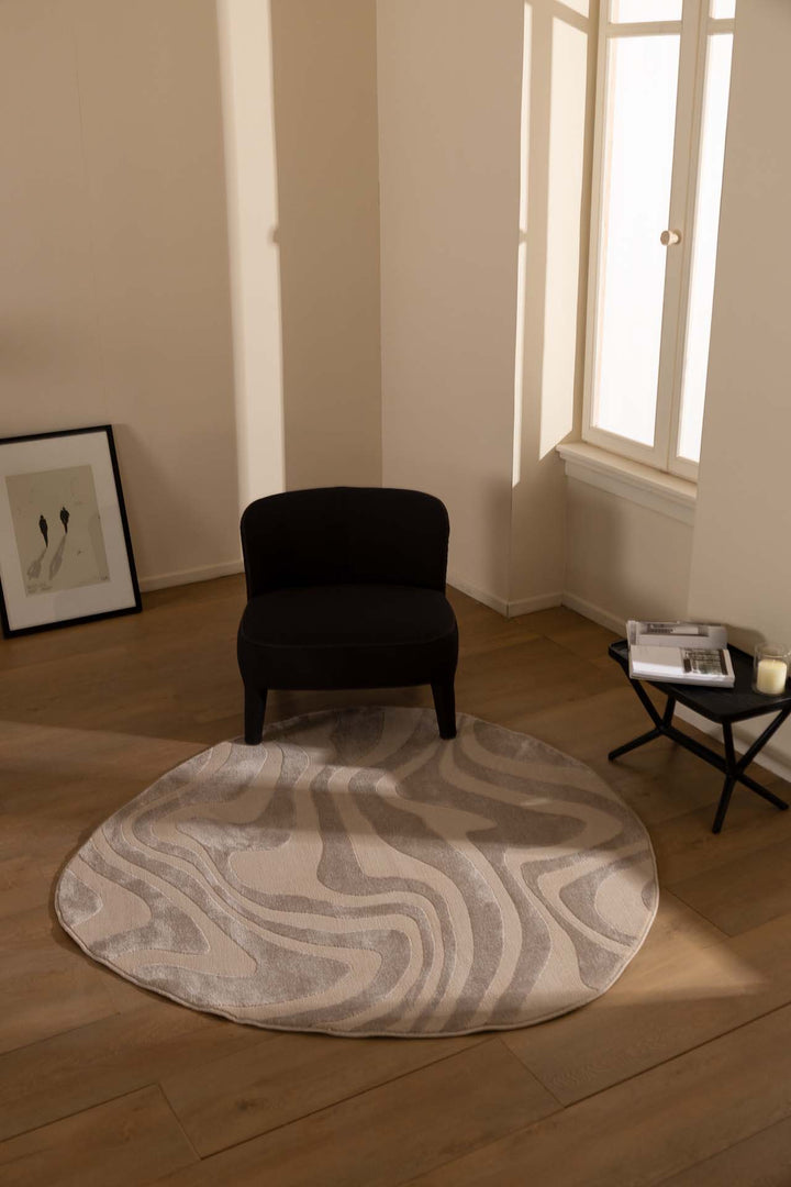 Μοντέρνο Χαλί Μπεζ Πολυεστερικό Organic Shape Royal Carpet 2.00X2.00