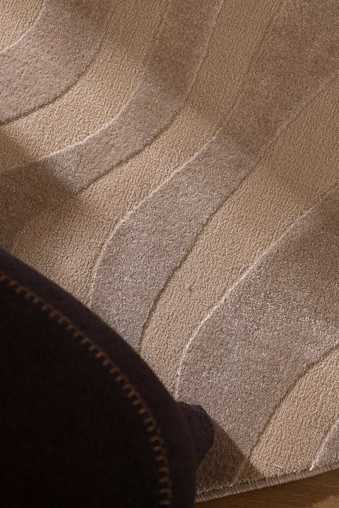 Μοντέρνο Χαλί Μπεζ Πολυεστερικό Organic Shape Royal Carpet 1.60X1.60
