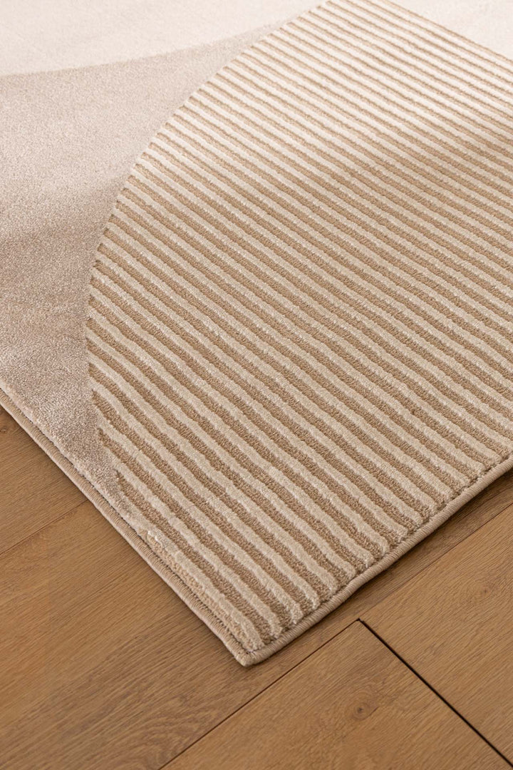 Μοντέρνο Χαλί Εκρού Πολυεστερικό Organic Shape Royal Carpet 1.60X2.30
