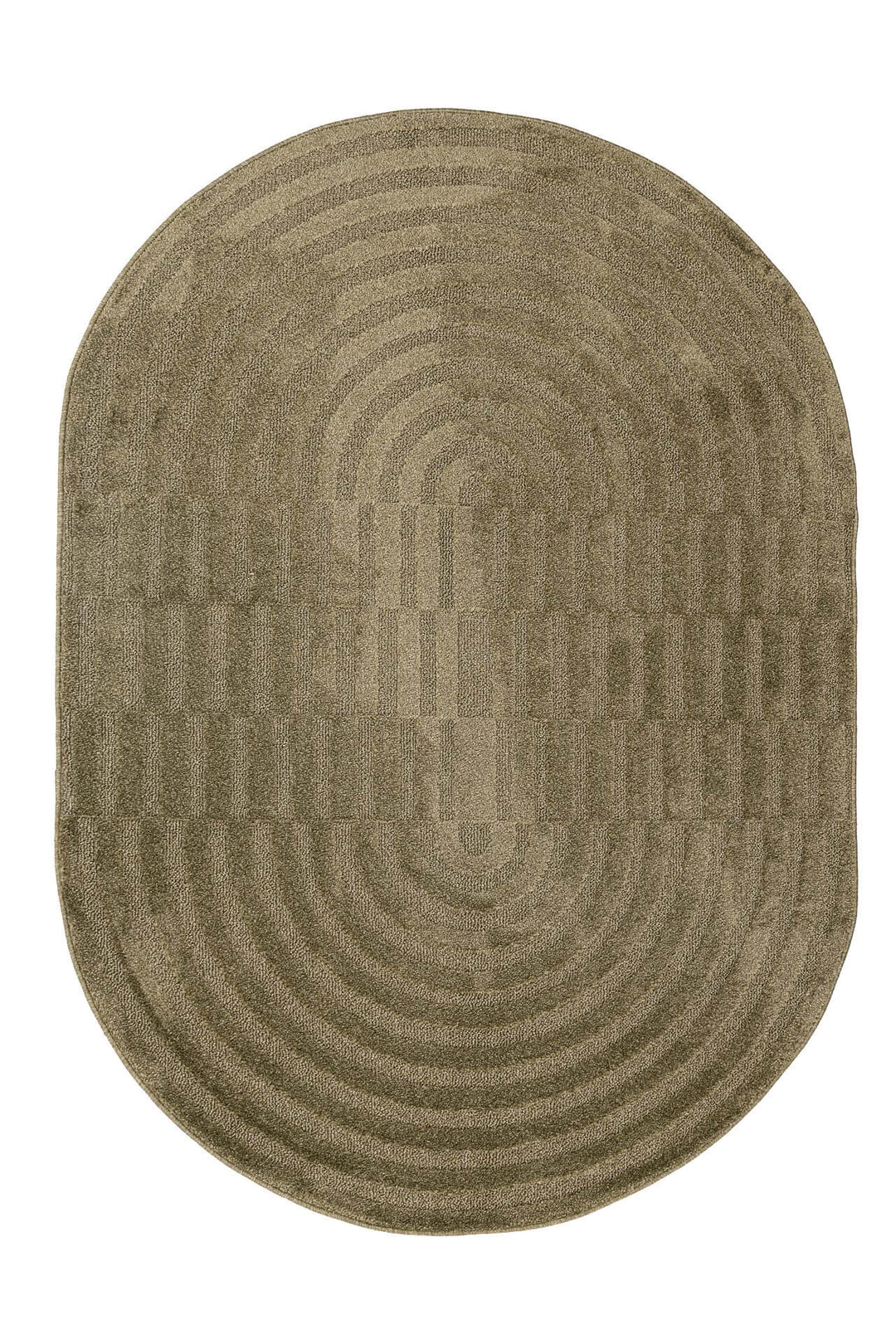 Μοντέρνο Χαλί Οβάλ Λαδί Jazz 2972A Royal Carpet 1.33X1.90cm