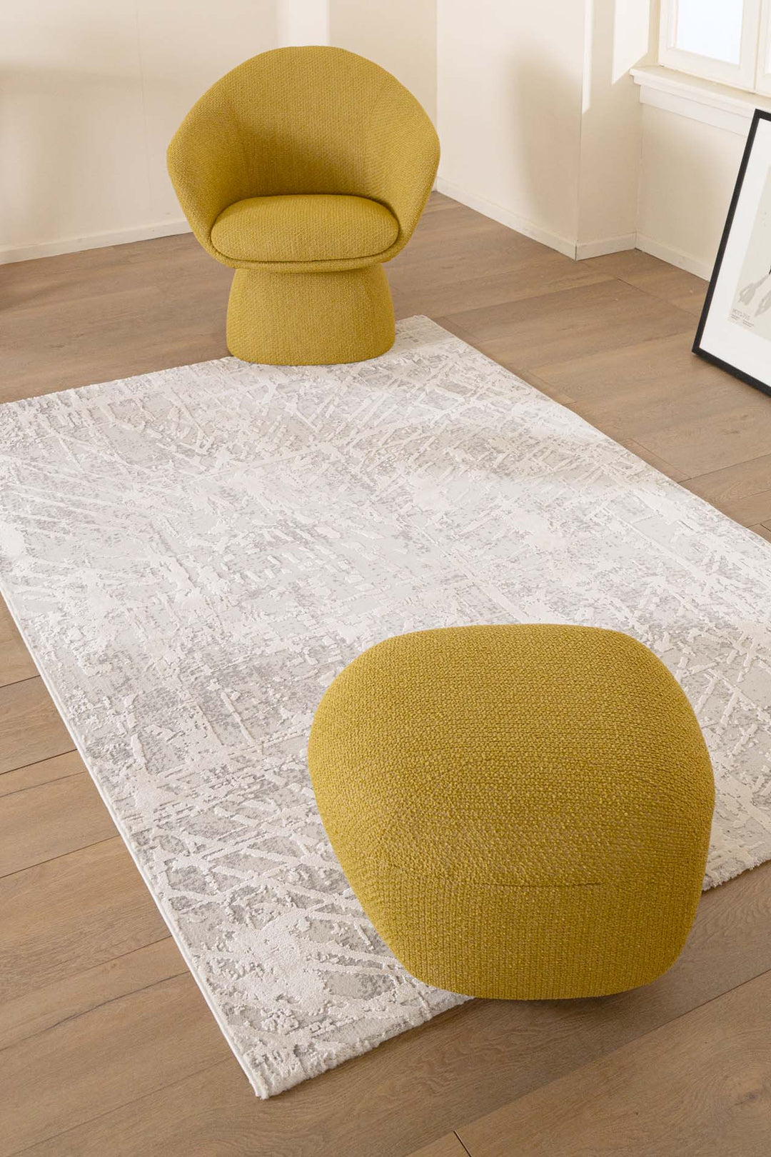 Μοντέρνο Χαλί Λευκό Πολυεστερικό Silky Royal Carpet 2.00Χ2.90 (340D)