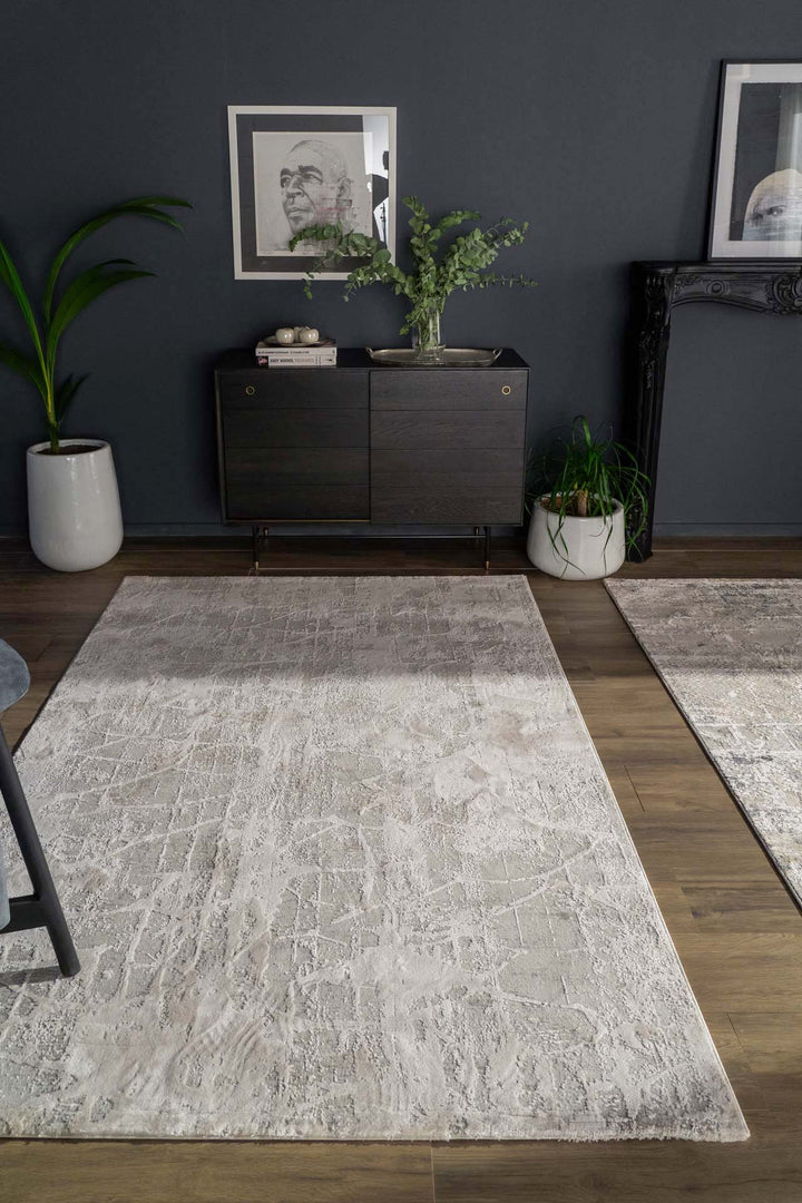Μοντέρνο Χαλί Λευκό Πολυεστερικό Silky Royal Carpet 2.00Χ2.90 (340D)
