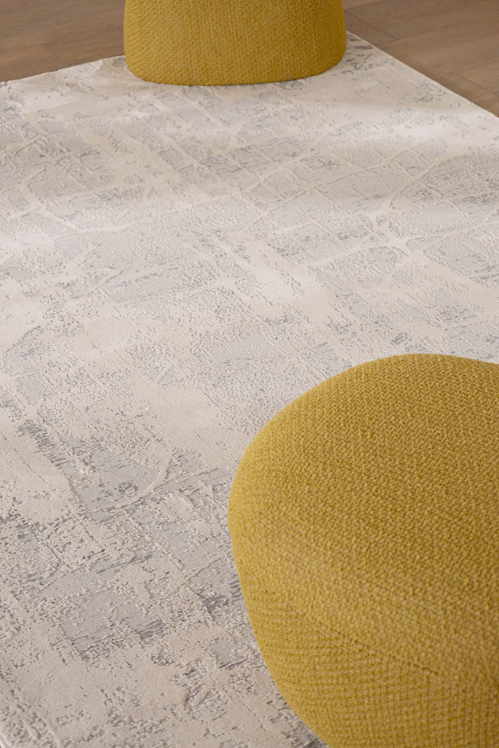 Μοντέρνο Χαλί Λευκό Πολυεστερικό Silky Royal Carpet 1.60Χ2.30 (341D)