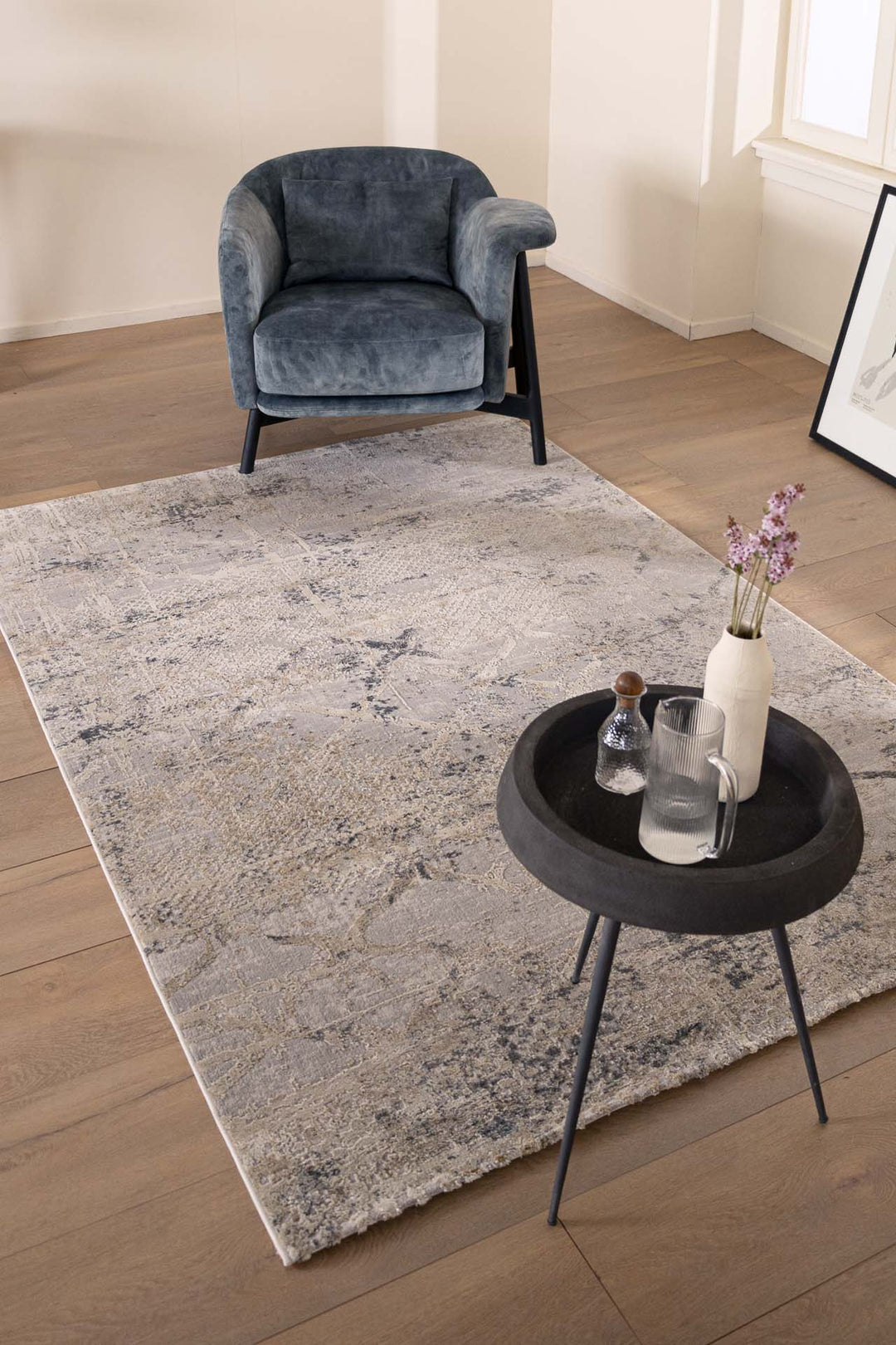 Μοντέρνο Χαλί Γκρι Πολυεστερικό Silky Royal Carpet 2.40Χ3.00 (344A)