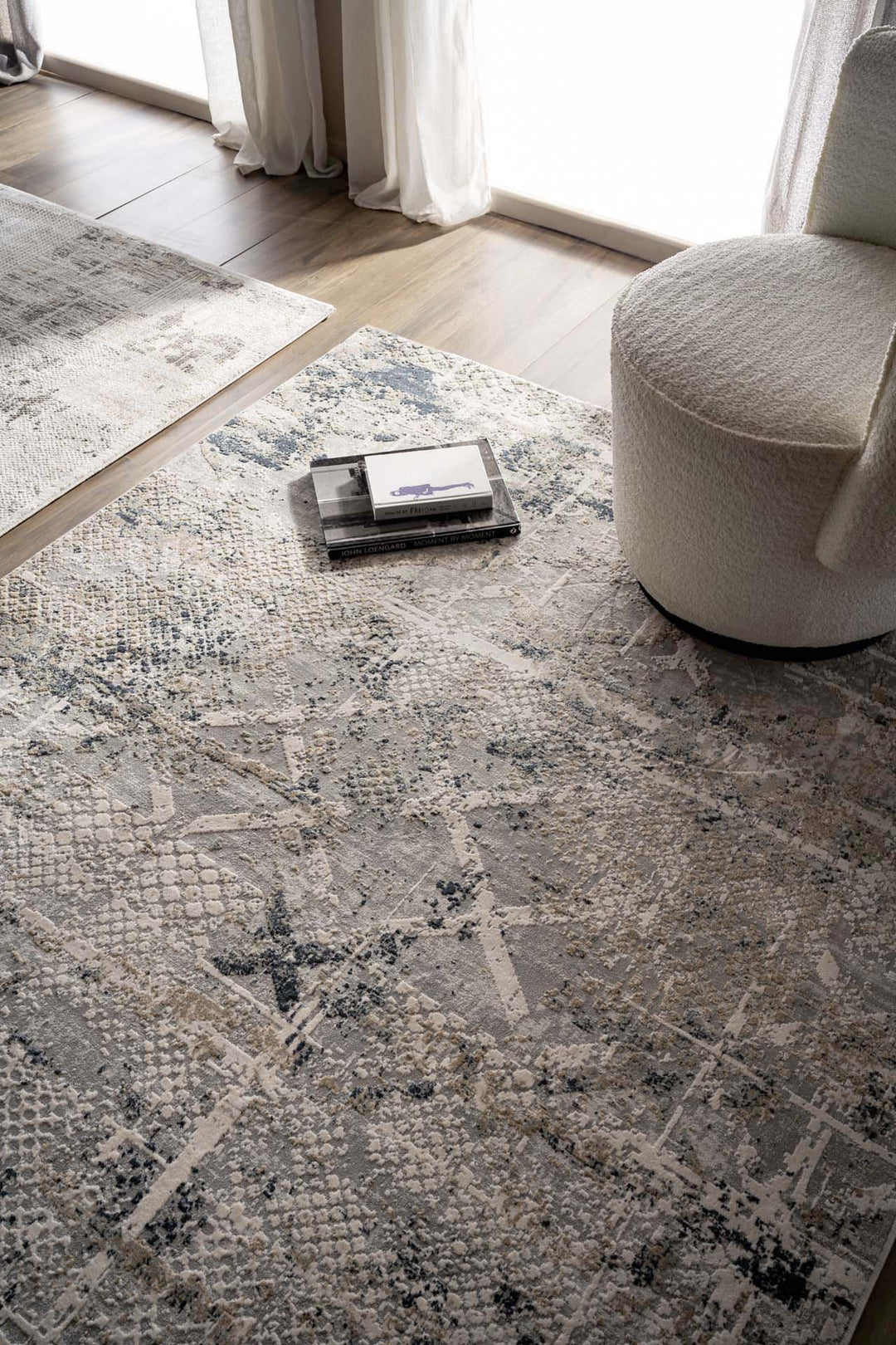 Μοντέρνο Χαλί Γκρι Πολυεστερικό Silky Royal Carpet 2.40Χ3.00 (344A)